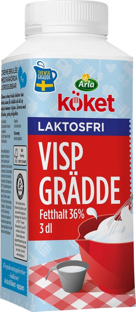 Arla Köket® Vispgrädde Laktosfri 36% Arla