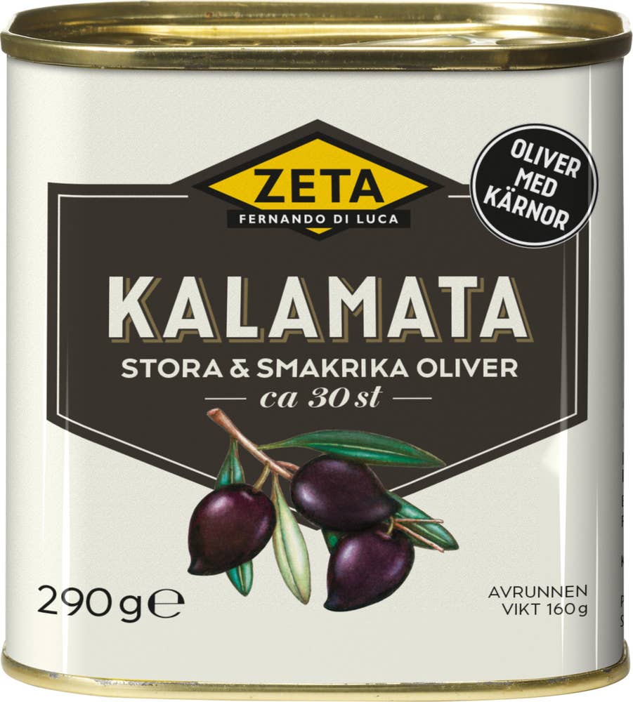 Ej sorterad Oliver Kalamata Stora med Kärnor Zeta