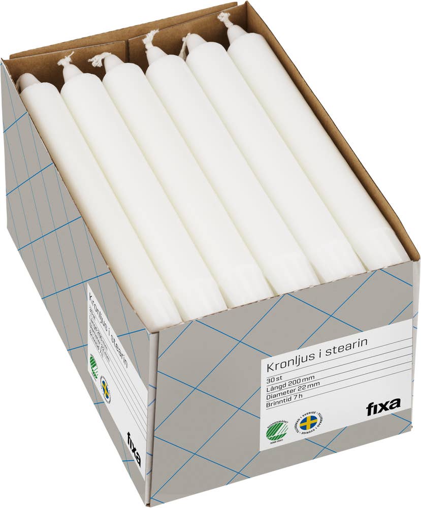 Fixa Kronljus Vit
