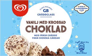 GB Glace Gräddglass Vanilj med Krossad Choklad