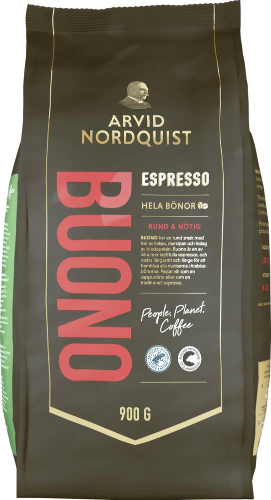 Arvid Nordquist Espresso Buono Hela Kaffebönor