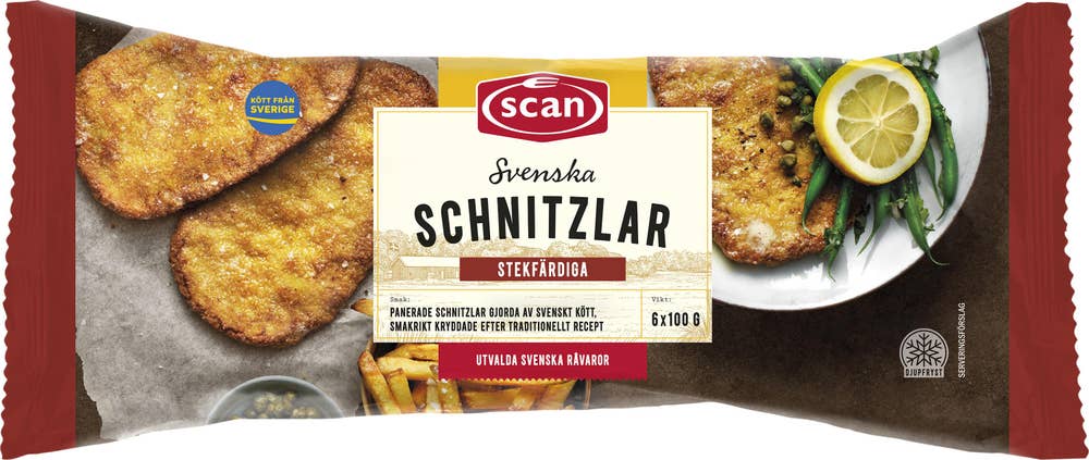 Svenska Schnitzlar Fryst