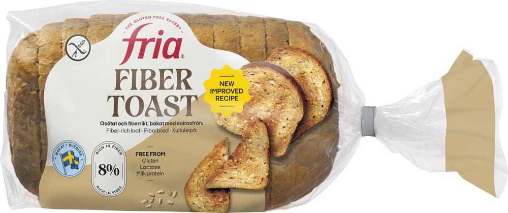 Fria Fiber Toast Glutenfri Fryst