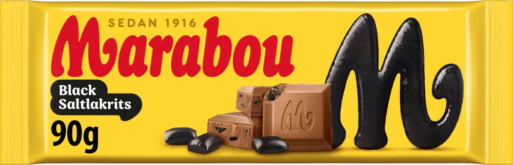 Marabou Mjölkchoklad Black Saltlakrits