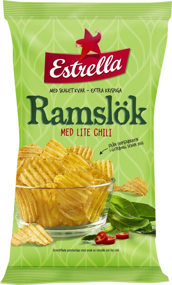 Estrella Chips Ramslök Med Lite Chili