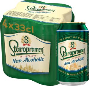 Staropramen Öl Alkoholfri 0,5% 4x33cl
