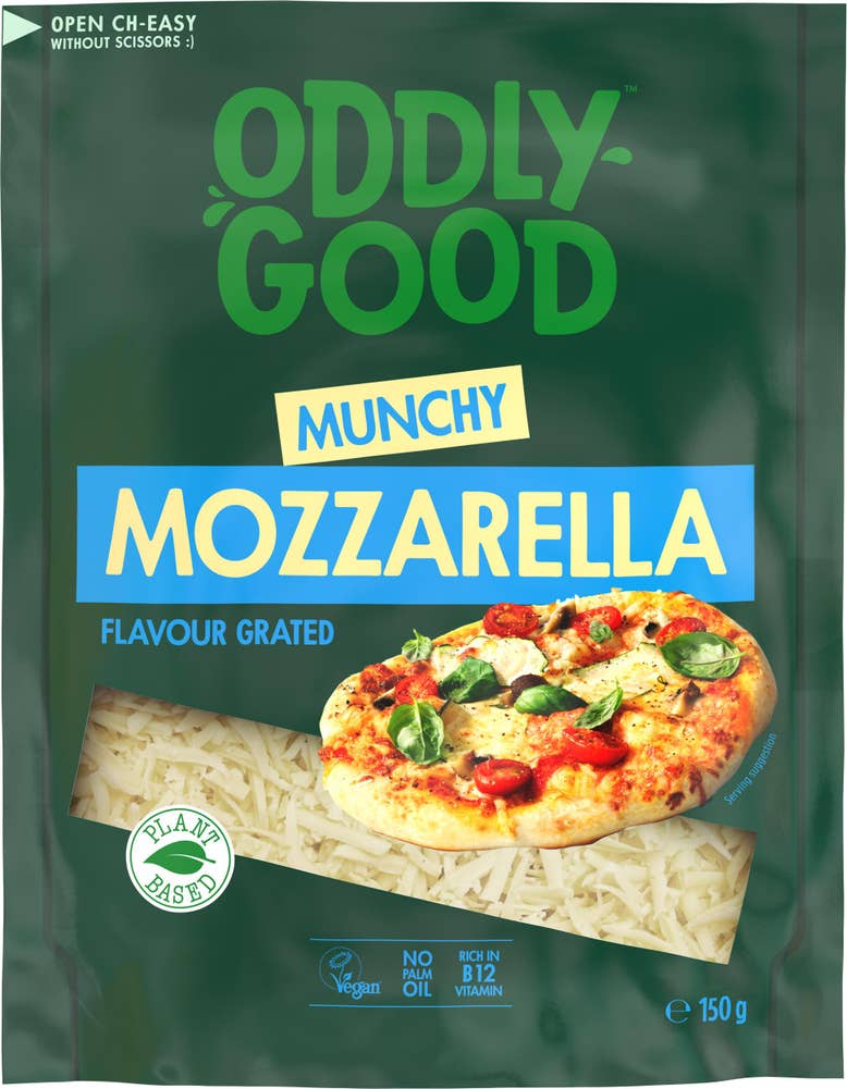Oddlygood® Munchy Mozzarella Flavour Vegansk riven topping