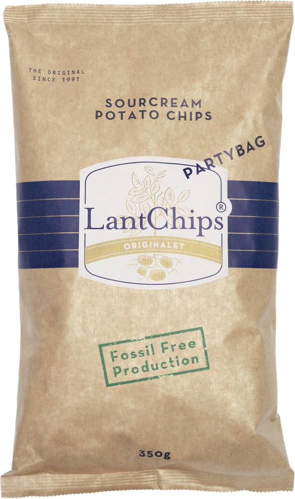 Svenska LantChips Chips Gräddfil 350g Svenska LantChips