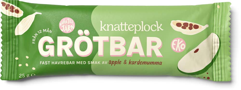 Knatteplock Grötbar Äpple & Kardemumma 12M
