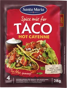 Santa Maria Taco Hot Cayenne Kryddmix