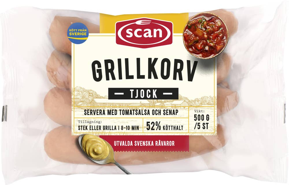 Scan Grillkorv Tjock 5-p