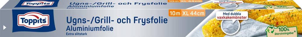 Toppits Ugns-/Grill- och Frysfolie Recycled