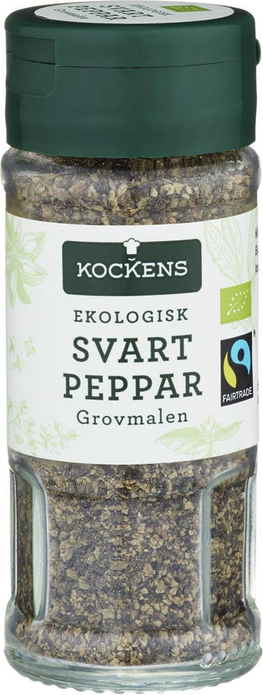 Kockens Svartpeppar Grovmalen EKO/Fairtrade
