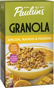 Paulúns Granola Apelsin, Mango & Passion