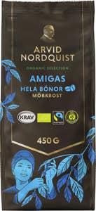 Arvid Nordquist Amigas Hela Kaffebönor Mörkrost EKO/KRAV/Fairtrade