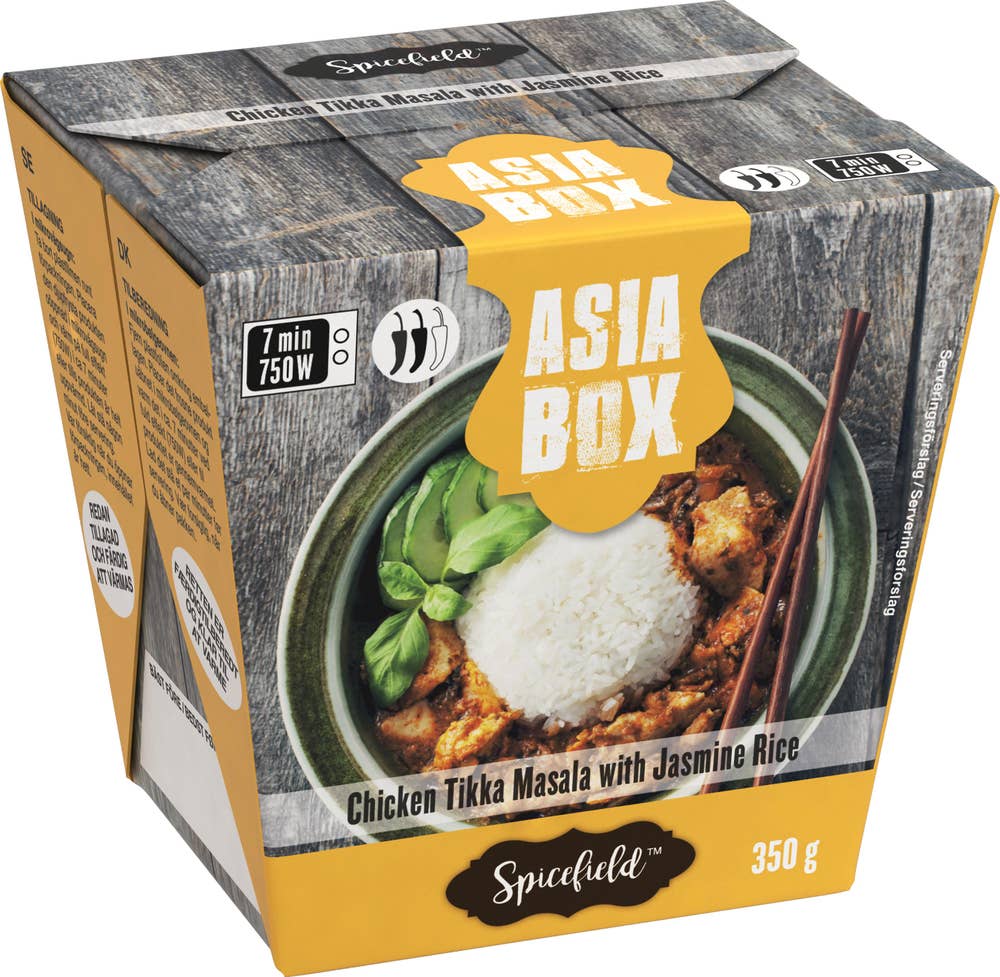 Asia Box Tikka Masala Kyckling med Jasminris Fryst