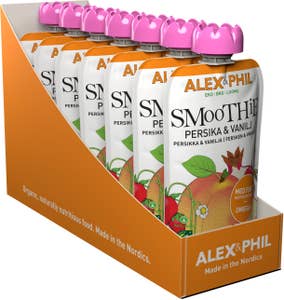 Alex&Phil Smoothie Persika & Vanilj 6M EKO/KRAV