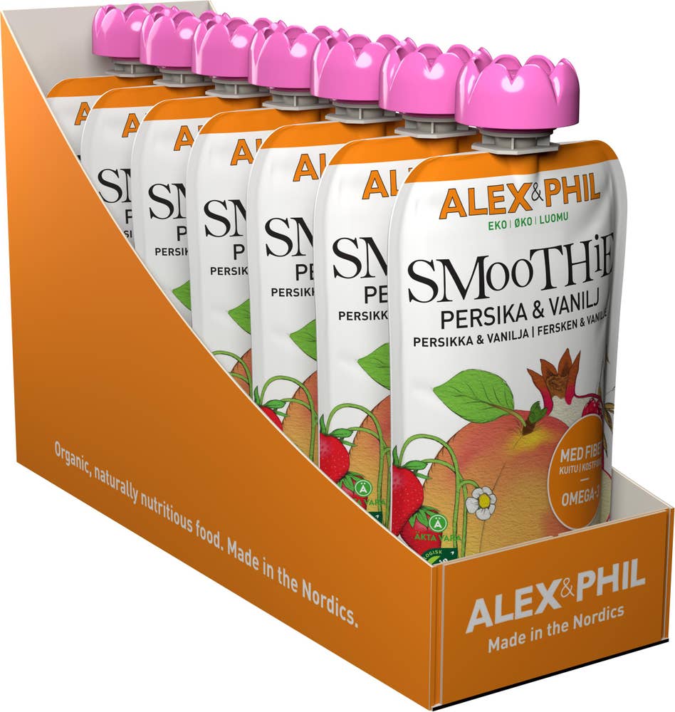 Alex&Phil Smoothie Persika & Vanilj 6M EKO/KRAV