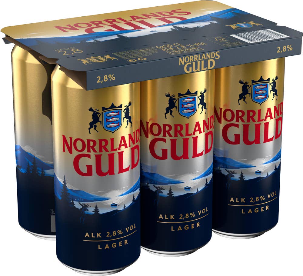 Norrlands Guld Öl 2,8% 6x50cl