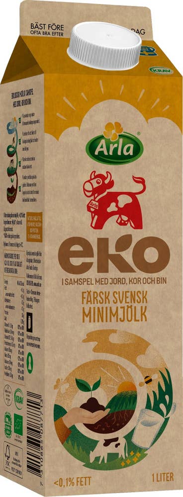 Arla Ko® Minimjölk 0,1% EKO/KRAV