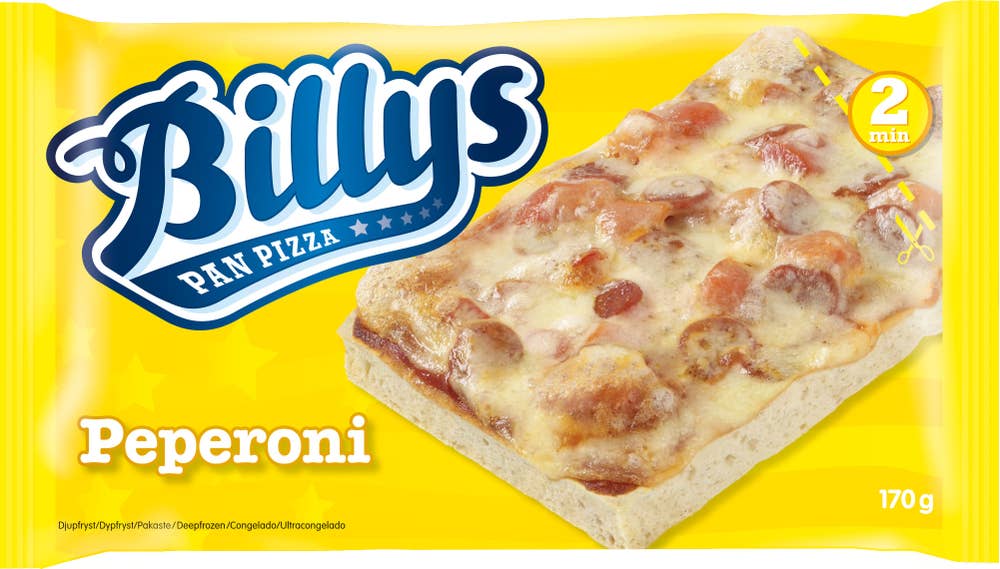 Billys Pan Pizza Peperoni Fryst