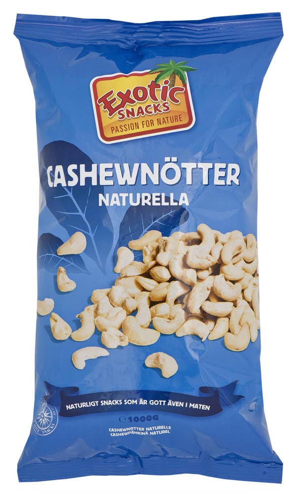 Exotic Snacks Cashewnötter Naturella Exotic Snacks