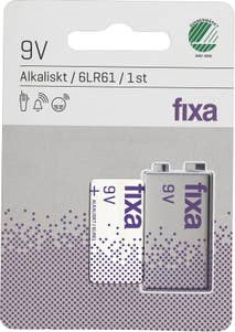 Fixa Batteri 9V