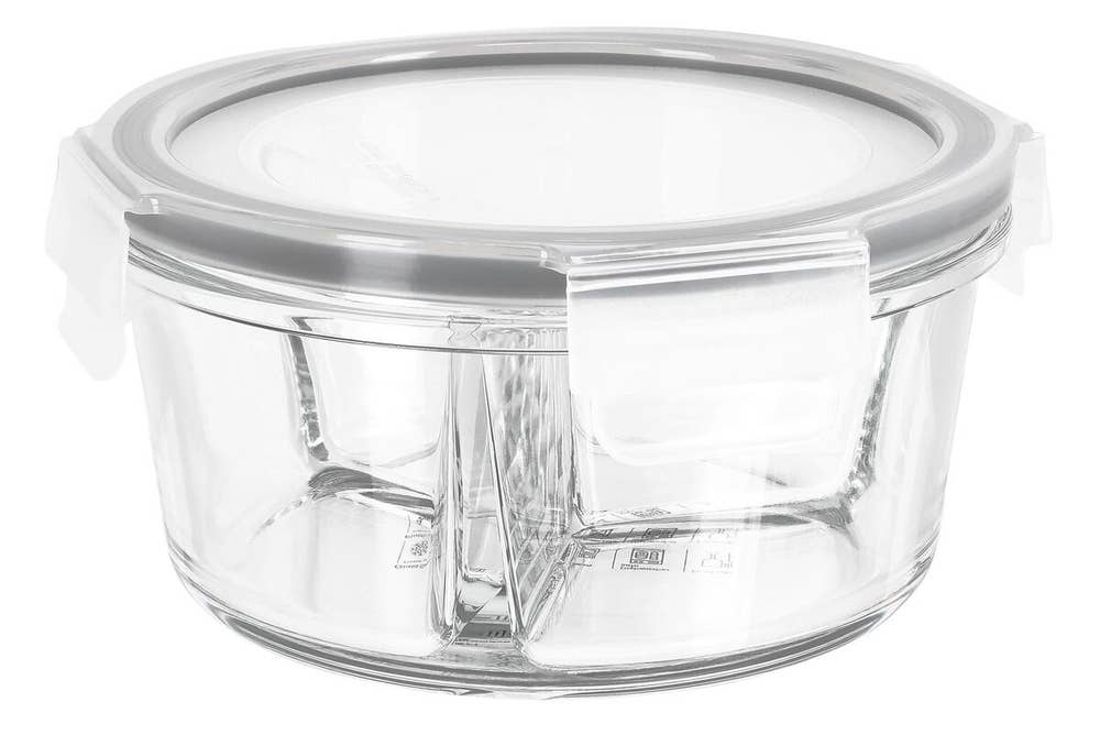 Clas Ohlson Matlåda Glas 0,6L 3-fack Clas Ohlson