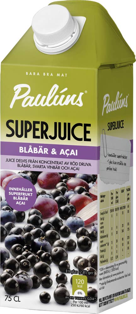 Paulúns Blåbär Acai Pauluns