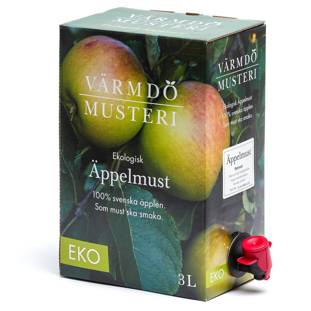 Värmdö Bryggeri Äppelmust Svenska Äpplen EKO Bag-in-box 3L Värmdö Musteri