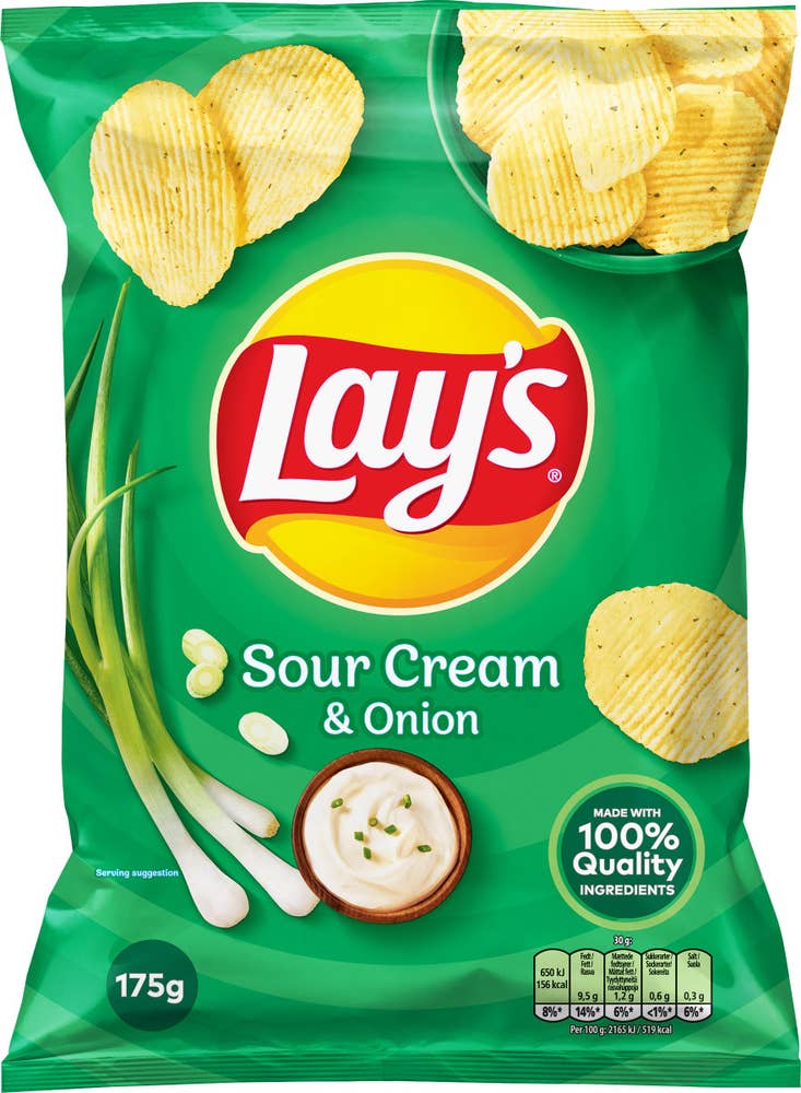 Lay's Chips Sourcream & Onion 175g Lay'S