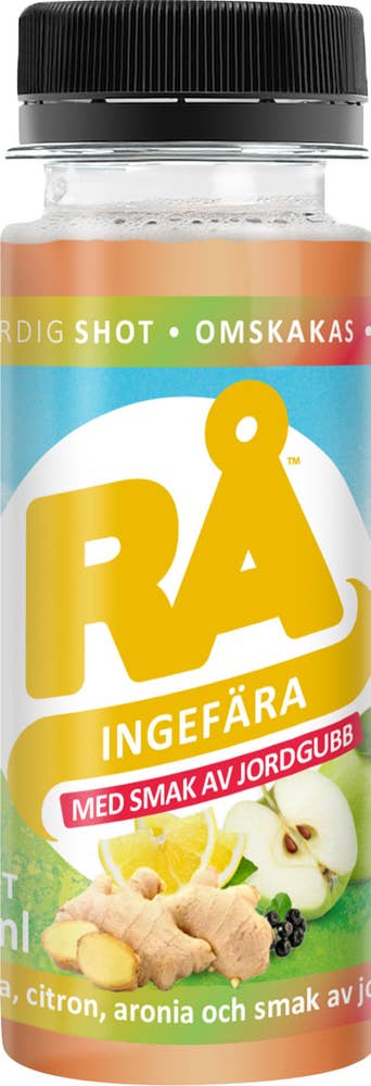 RÅ Shot Ingefära och Jordgubb