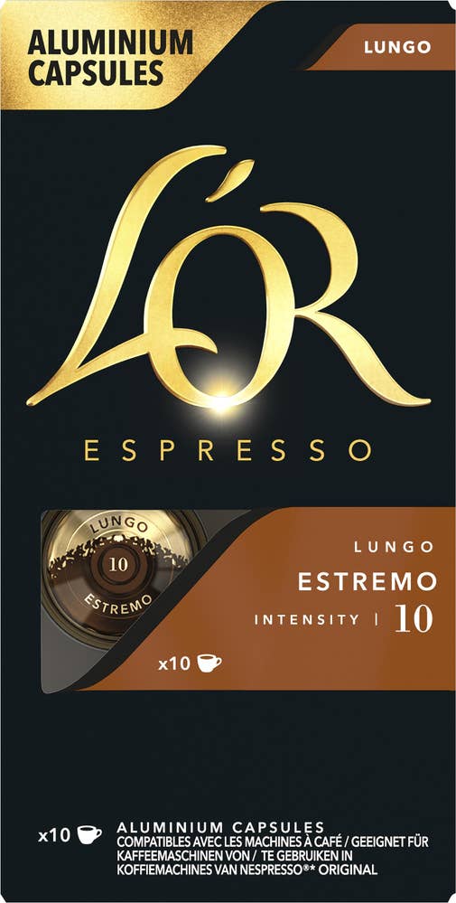 Lungo Estremo 10 Kaffekapslar