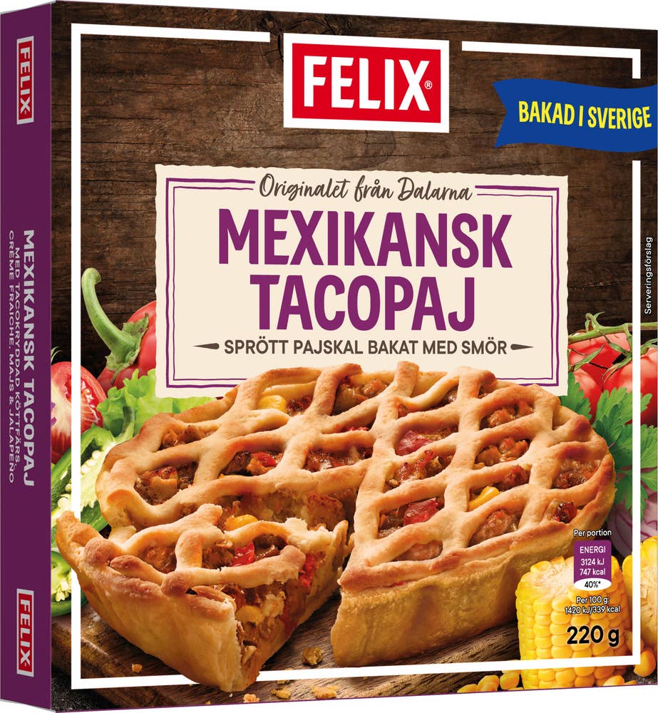 Felix Tacopaj Mexikansk Fryst