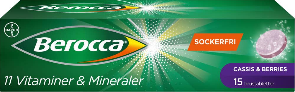 Berocca Brustabletter Energy Cassis & Berries Kosttillskott