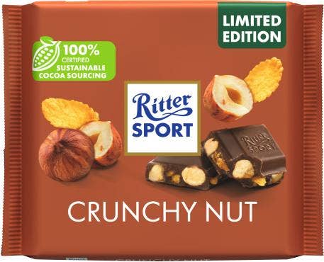 Ritter Sport Mjölkchoklad Crunchy Nut