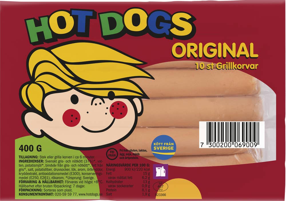 Hot Dogs Grillkorv 10-p