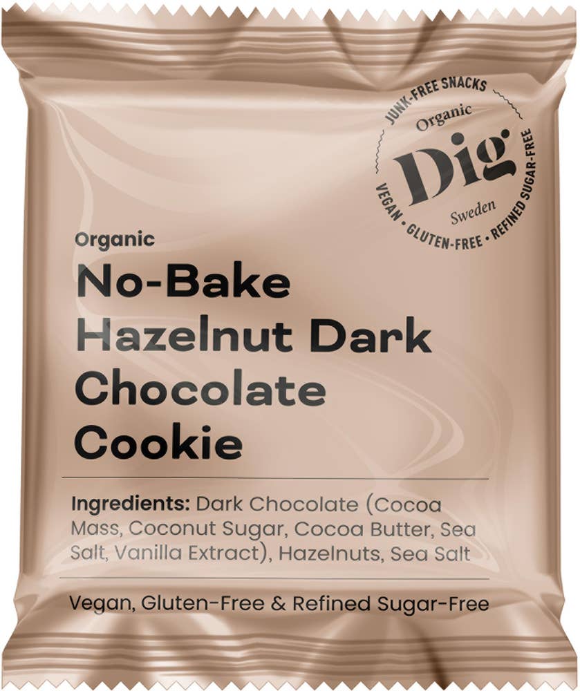 No-Bake Hazelnut Dark Chocolate Cookie EKO