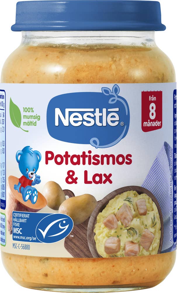 Nestlé Barnmat Potatismos med Lax 8M MSC