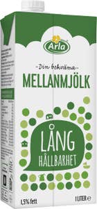 Arla® Mellanmjölk Lång Hållbarhet 1,5%