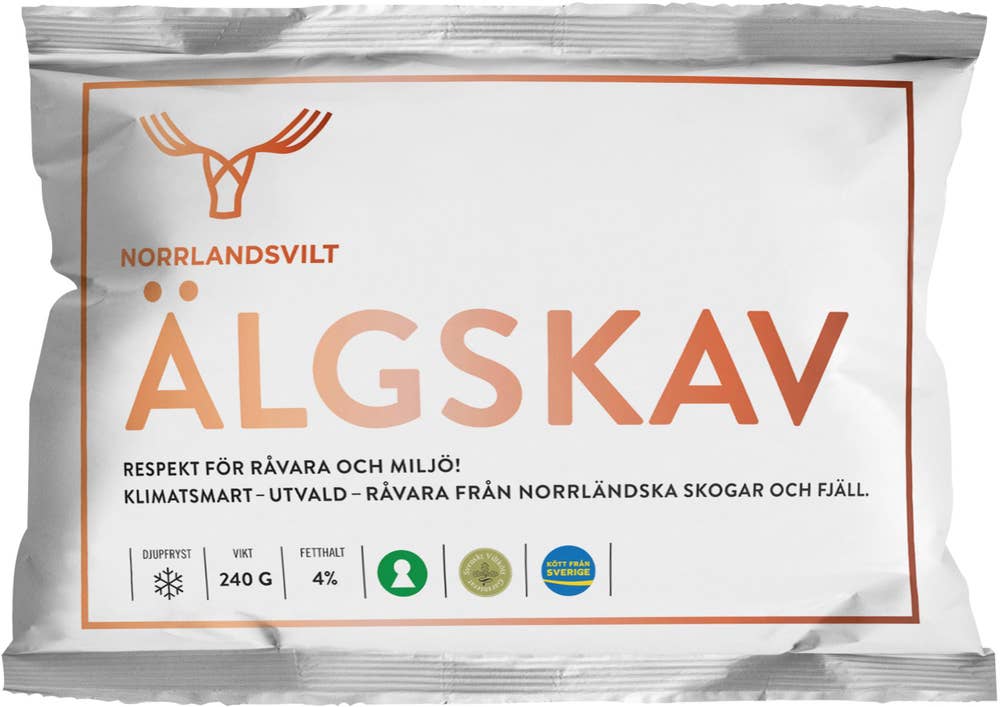 Norrlandsvilt Älgskav Fryst