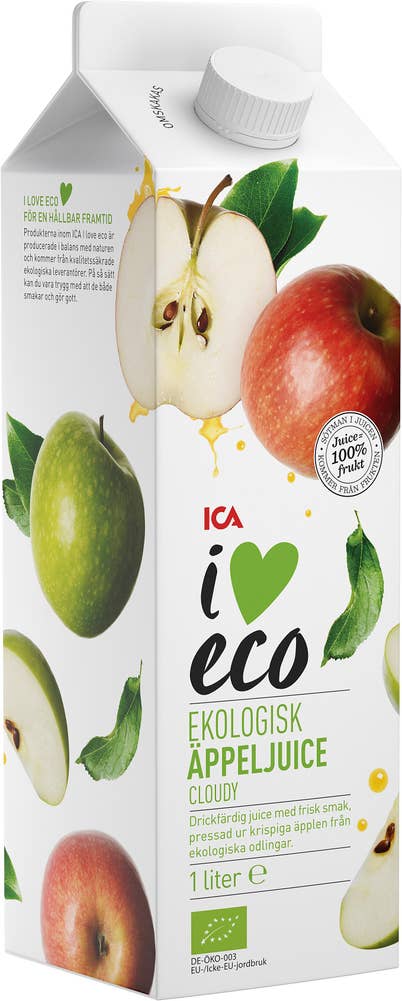 Ej sorterad Juice Äpple 1L Ica Eco