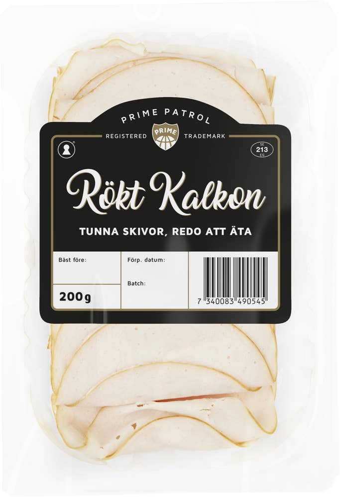 Prime Patrol Rökt Kalkon Tunna Skivor