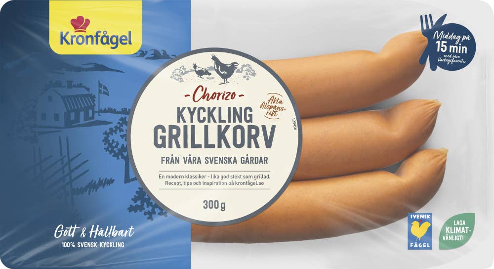 Kronfågel Kycklinggrillkorv Chorizo
