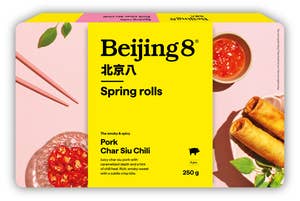 Beijing8 Vårrullar Fläsk Char Siu Chili Fryst