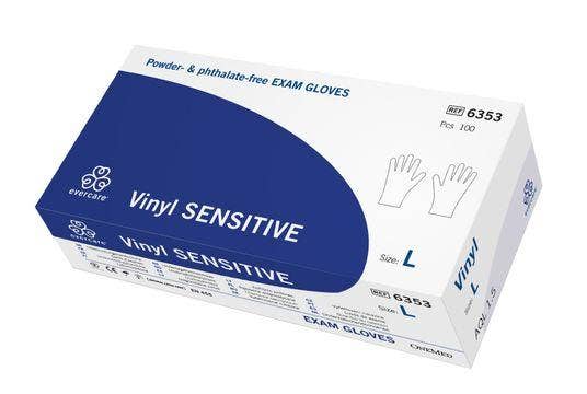 Evercare Vinylhandskar Large, Engångshandske, 100 styck