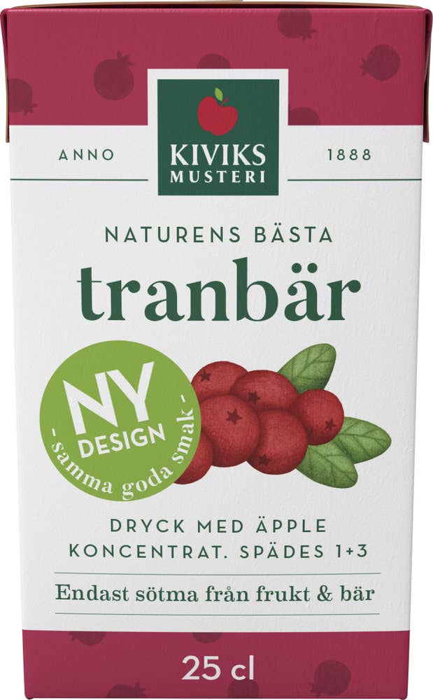 Ej sorterad Tranbärsdryck Kiviks