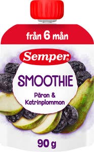 Semper Smoothie Katrinplommon & Päron 6M