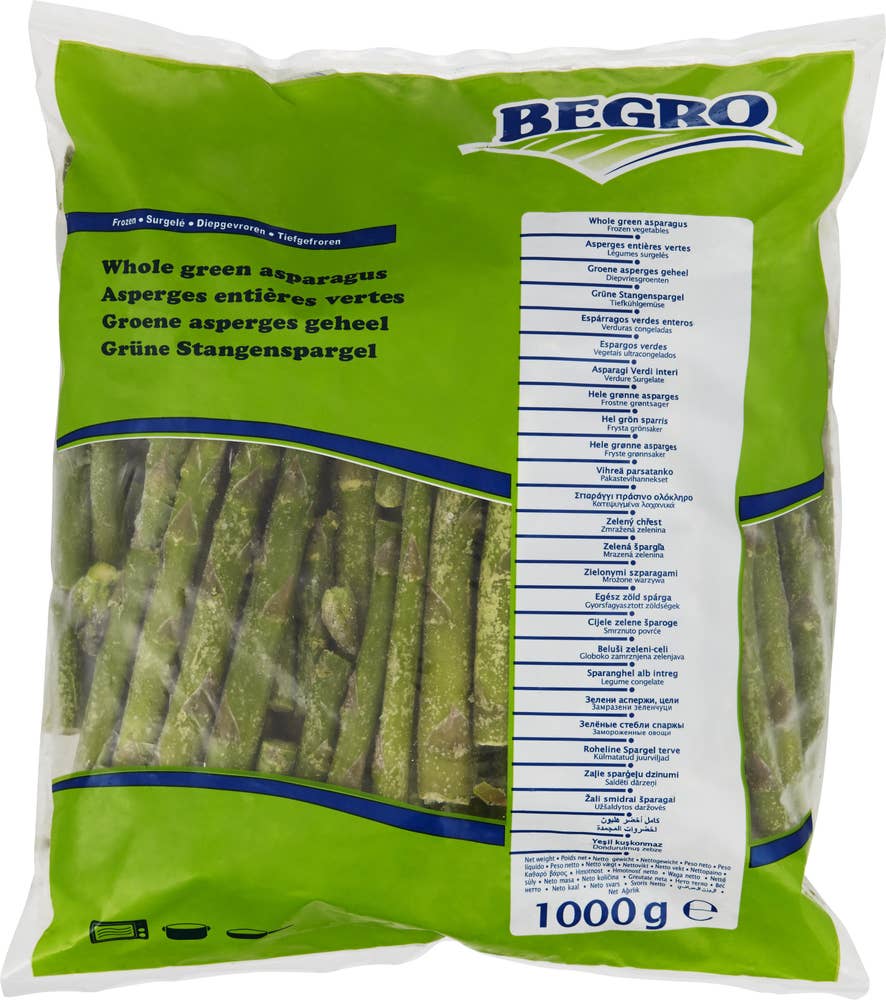 Begro Grön Sparris Fryst
