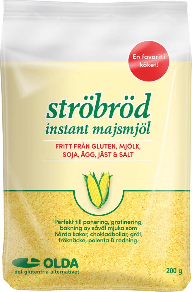 Olda Ströbröd Instant Majsmjöl Glutenfritt